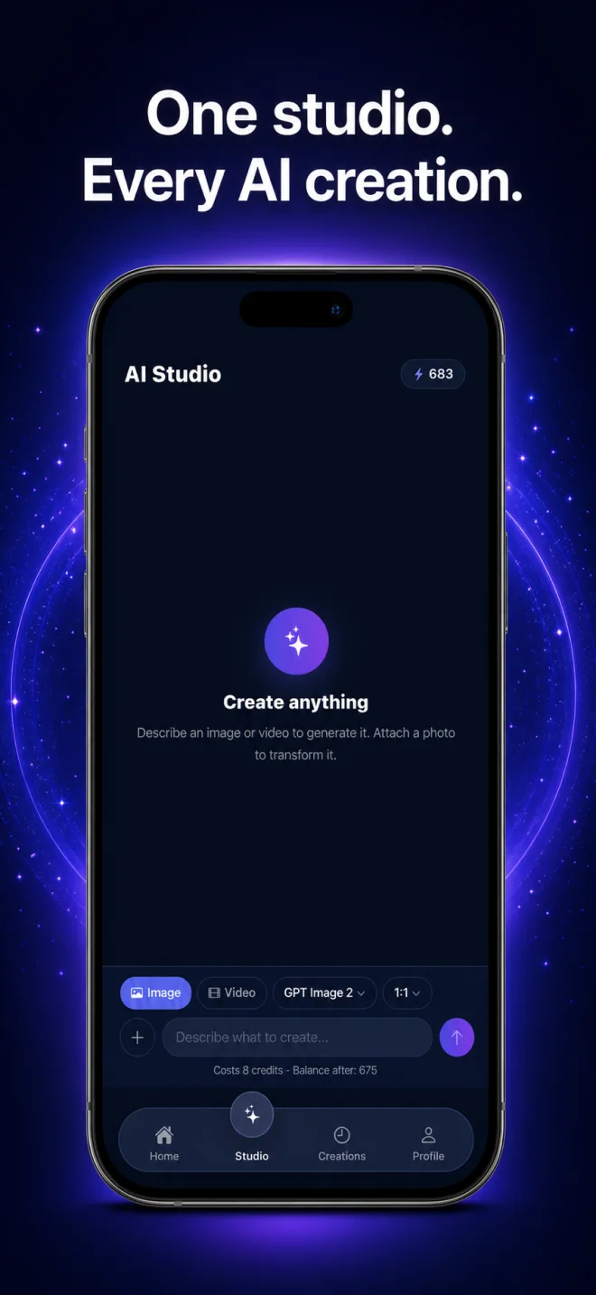 Pixalto AI Studio screen